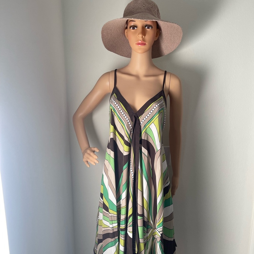 Michael Michael Kors 100% silk summer scarf casual maxi dress size S/M